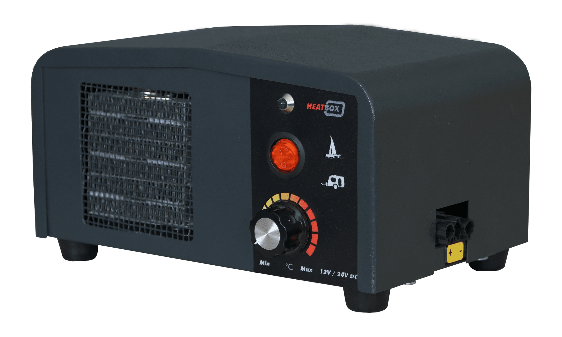 Heatbox Mini 24V 200W - 400W Füme Fanlı Isıtıcı
